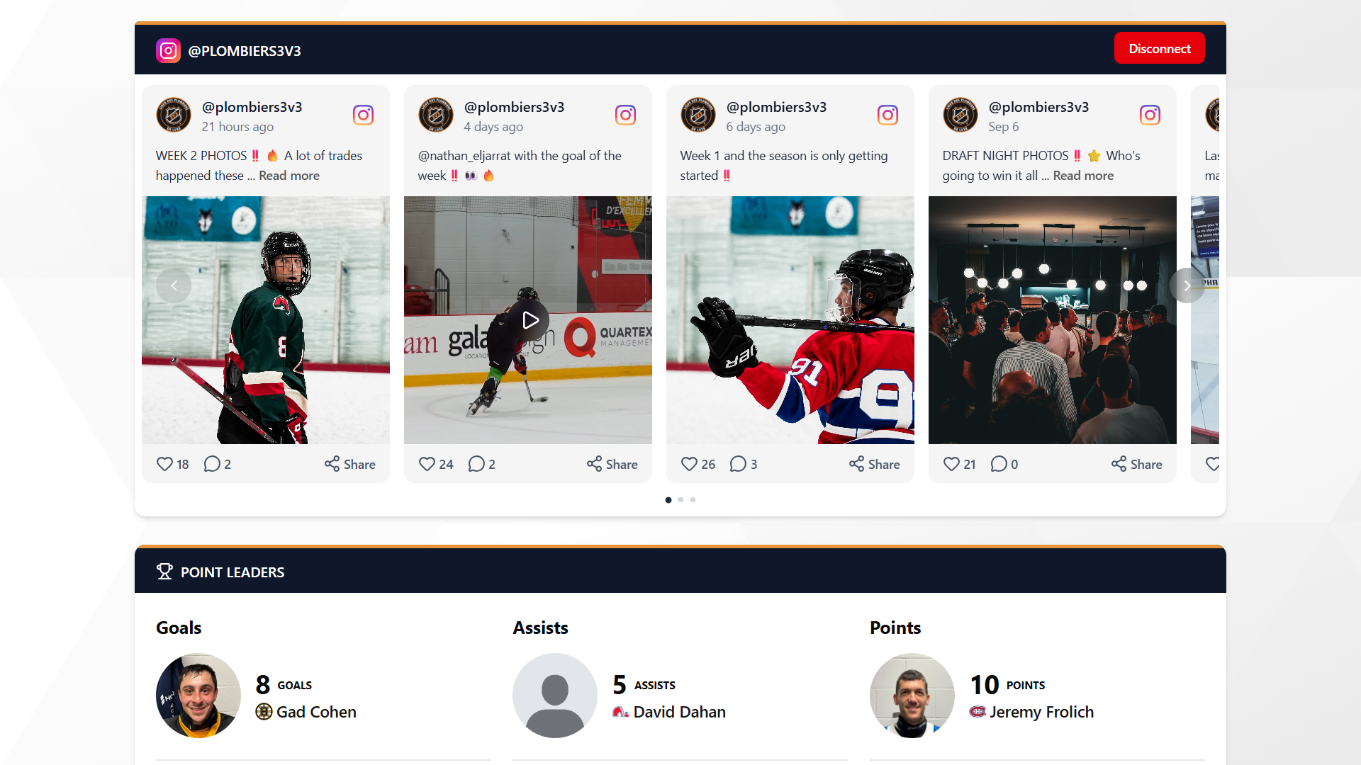 Widgets - Customizable home page including various widgets and Instagram integration...